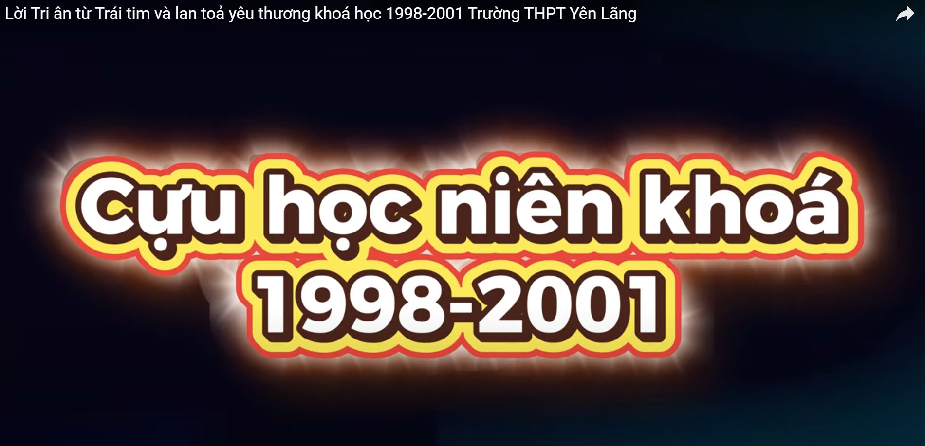 Các thế hệ học sinh đang hướng về ngày Hội trường, cảm ơn cựu học sinh khóa 1998-2001