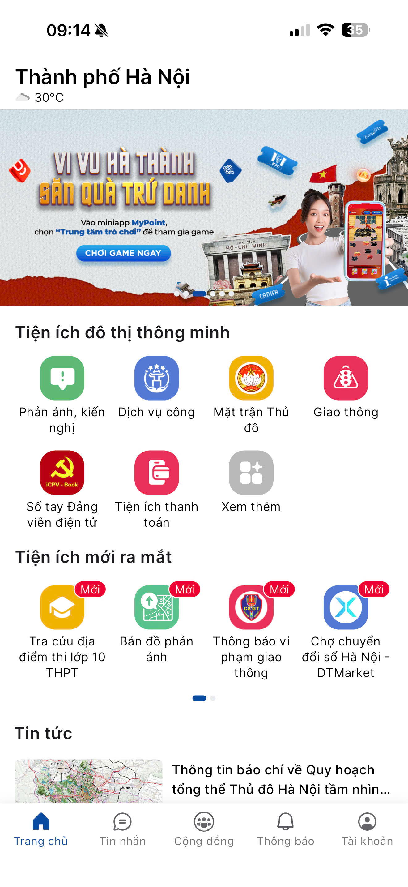 Hướng dẫn Tra cứu bản đồ số chỉ đường tới các Điểm thi tuyển sinh lớp 10 năm 2026 trên ứng dụng iHanoi